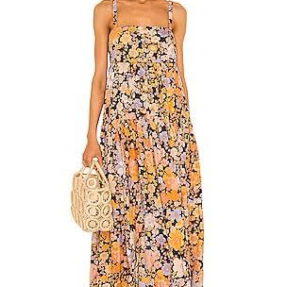 Free People Park Slope Floral Maxi Dress